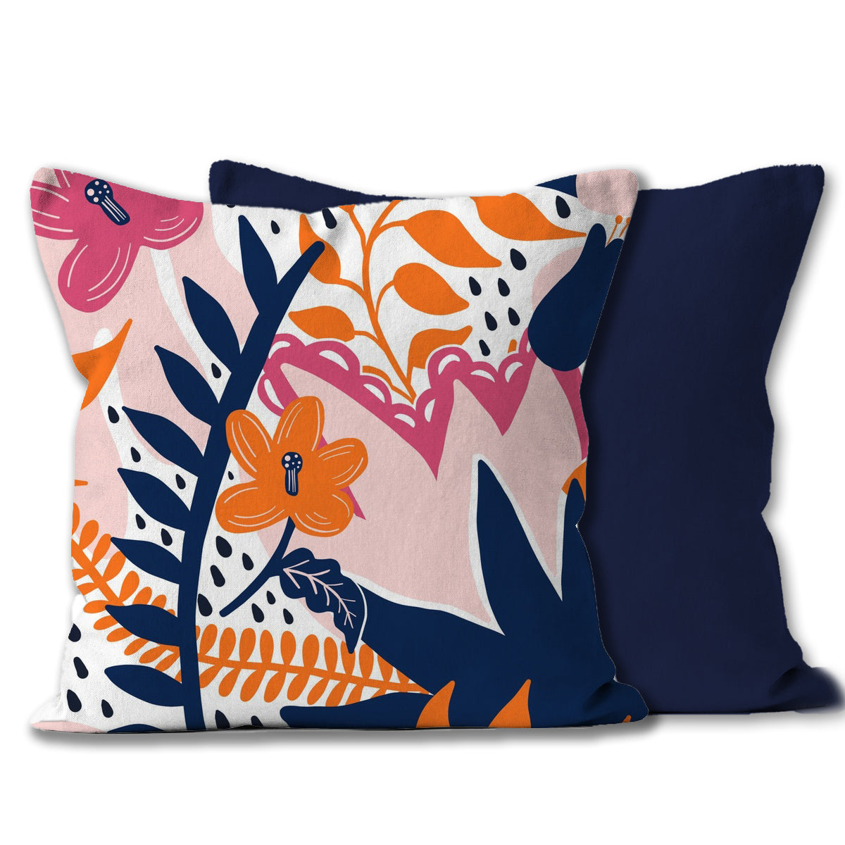 Pop of Colour Floral Cushion