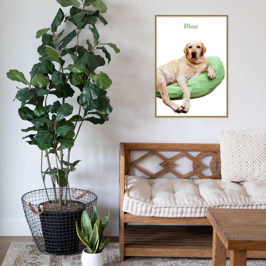 Pet Portrait Painting - With Background Detail