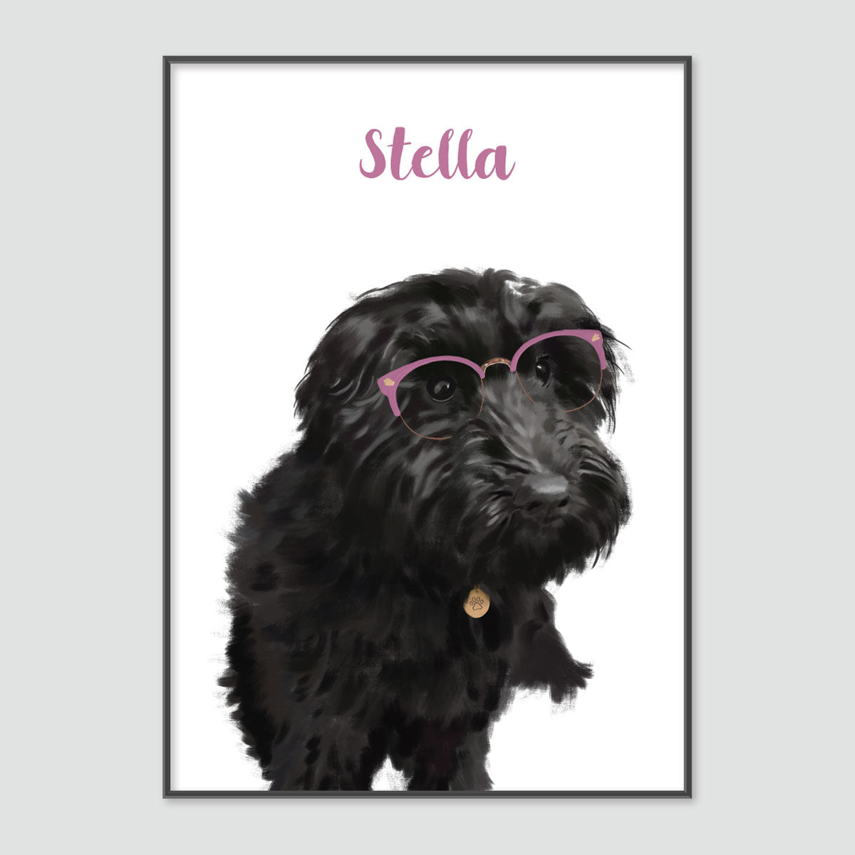 Pet Portrait Painting - With Accessories