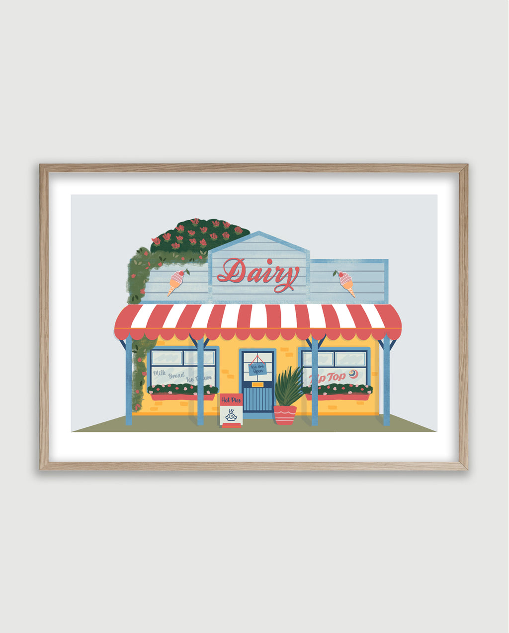 Kiwi Dairy Art Print