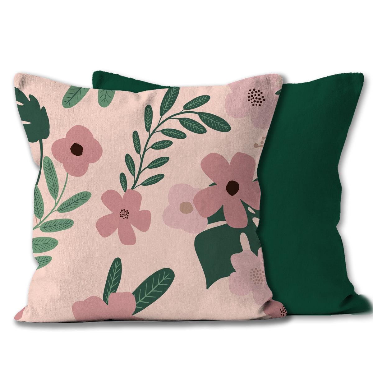 Pink Wildflower Cushion