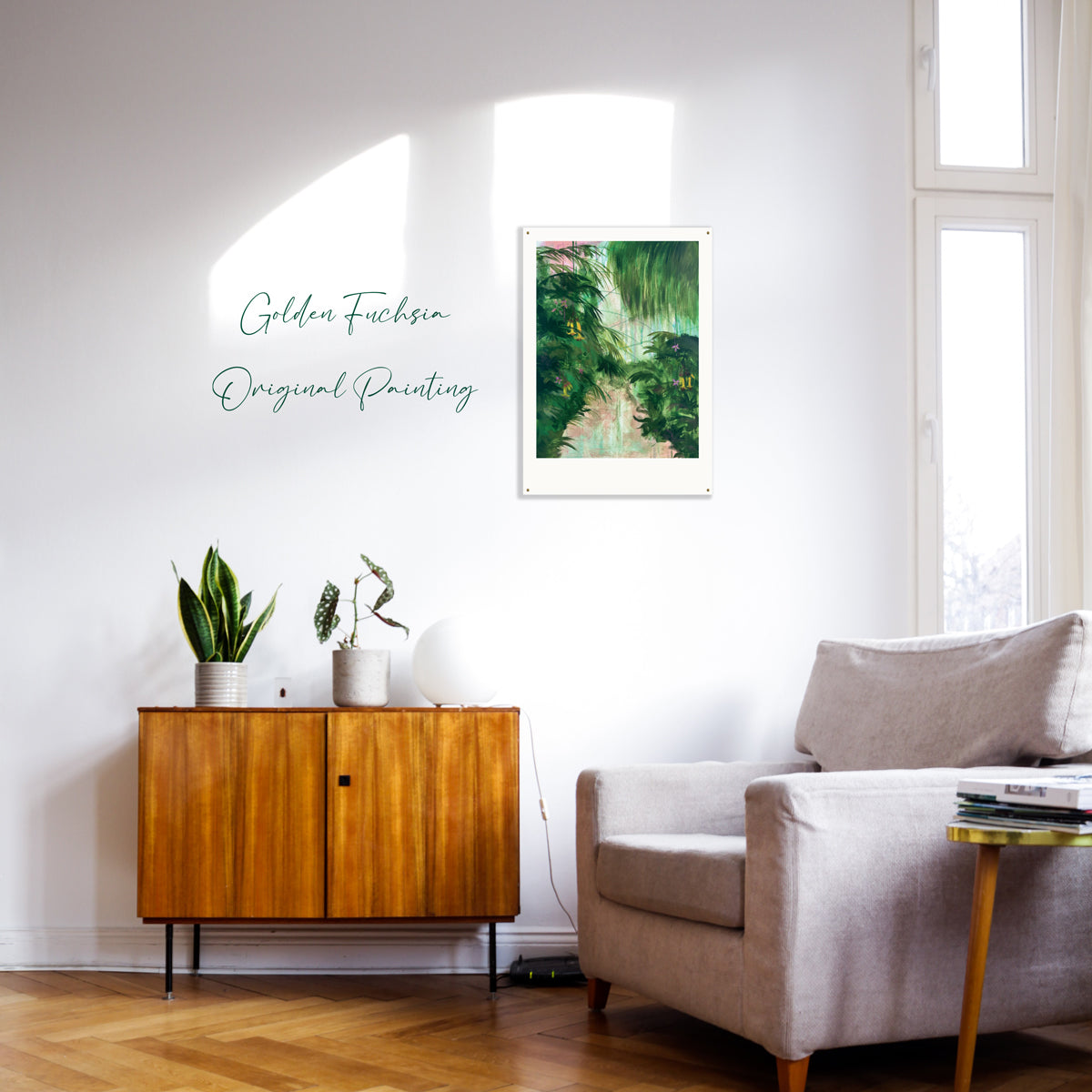 Golden Fuchsia - Original Painting