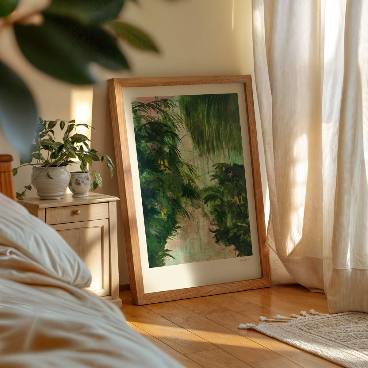 Golden Fuchsia Art Print