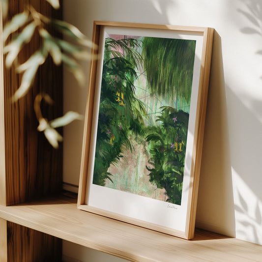 Golden Fuchsia Art Print