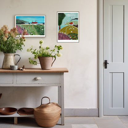 Wee Bothy on the Hill Art Print