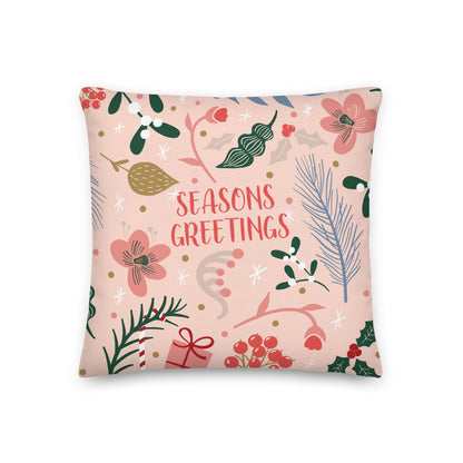 Seasons Greetings Christmas Cushion