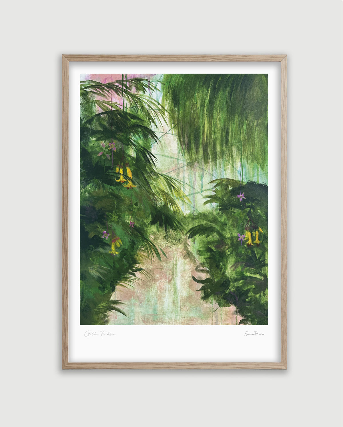 Golden Fuchsia Art Print