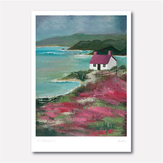 Wee Bothy by the Sea Art Print