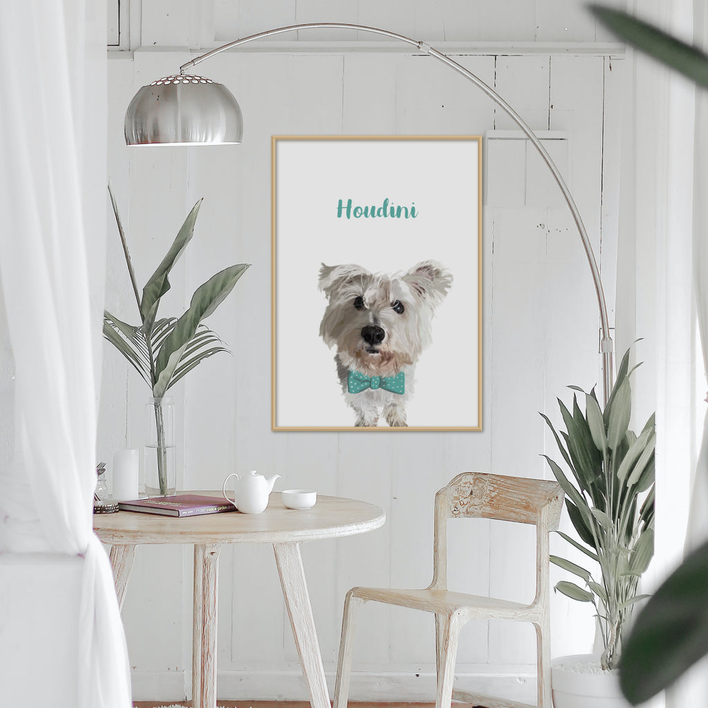 Pet Portrait Painting - With Accessories