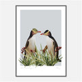 Native New Zealand Yellow Eyed Penguin Painting.  Wall art by Emma Peers