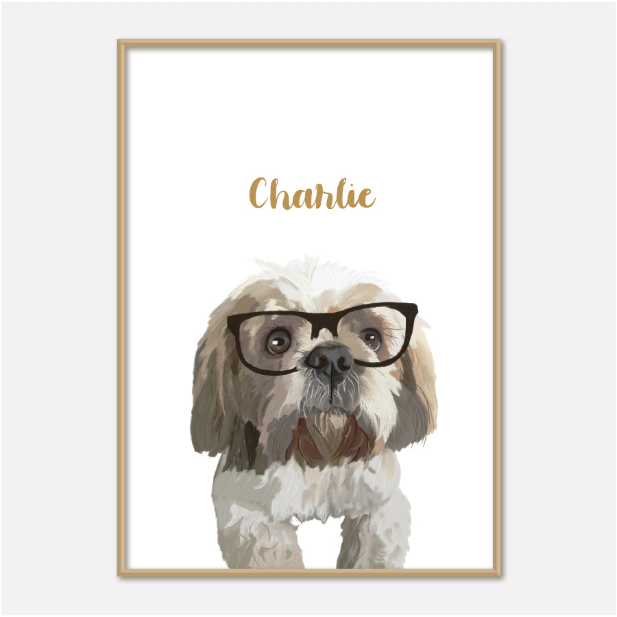 Pet Portrait Painting - With Accessories