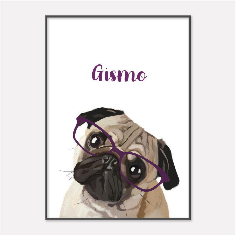 Pet Portrait Painting - With Accessories